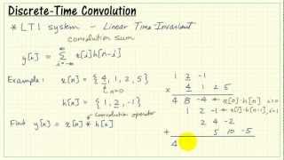 Discretetime convolution sum and example [upl. by Raseda221]