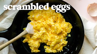 SCRAMBLED EGGS  How To Make Perfect Scrambled Eggs for Breakfast [upl. by Eiralih]