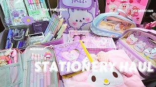 Cute amp Aesthetic Stationery Haul💜🌸 ft Journalsay [upl. by Ailegna]