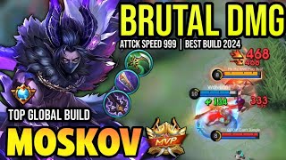 MOSKOV BEST BUILD 2024  TOP GLOBAL MOSKOV GAMEPLAY  MOBILE LEGENDS✓ [upl. by Einad901]