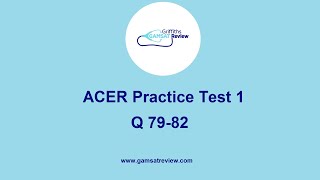 GAMSAT Green Booklet  Practice Test 1 Q7982 [upl. by Pish]