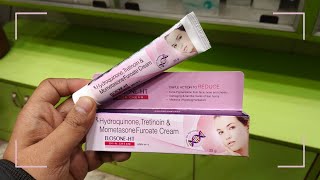 Hydroquinone Tretinoin amp Mometasone Furoate Cream Uses In Hindi  ELOSONE HT Skin Cream Uses [upl. by Acinemod]