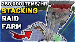 Minecraft RAID FARM  250k Items Per Hour [upl. by Marduk]