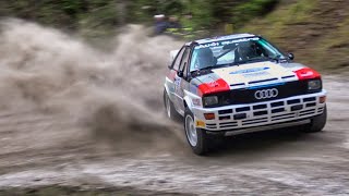 KLAUSNER  Best of Audi Quattro RALLY ACTION [upl. by Aiclid]