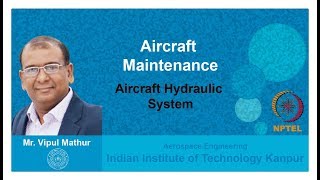 Lecture 03 Aircraft Hydraulic System [upl. by Nirac]