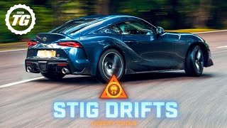 STIG DRIFTS 2020 Toyota GR Supra drifting on the limit  Top Gear [upl. by Fidela]