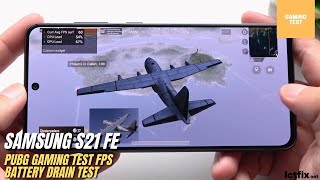 Samsung Galaxy S21 FE PUBG Gaming test  Exynos 2100 120Hz Display [upl. by Desma]