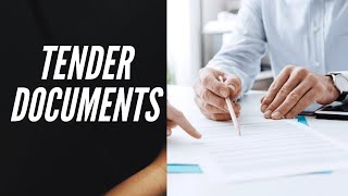 Tender Documents in Construction Projects  PreContract Stage [upl. by Annaiel]