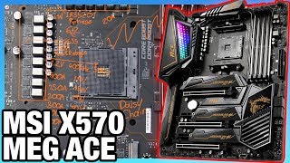 MSI MEG X570 ACE Motherboard VRM Review amp Features [upl. by Tenneb]