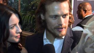 OUTLANDER  Sam Heughan Caitriona Balfe  The quotStiff Onequot Comment [upl. by Duile]