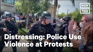 Police Across the US Unleash Violence on Peaceful Protesters  NowThis [upl. by Anileve]