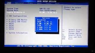 How to disable FLOPPY DISK in BIOS tutorial [upl. by Ydac]