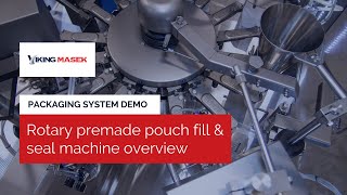 Overview Automatic rotary premade pouch fill amp seal packaging machine [upl. by Kane]