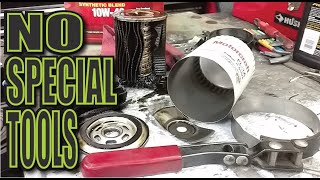 How to Quickly Open Oil Filters for inspection NO GRINDER NO SAWS [upl. by Jecho814]