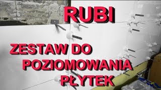 Jak równo przykleić płytki ceramiczne zestaw RUBI do poziomowania płytek ceramicznych [upl. by Nanaj919]